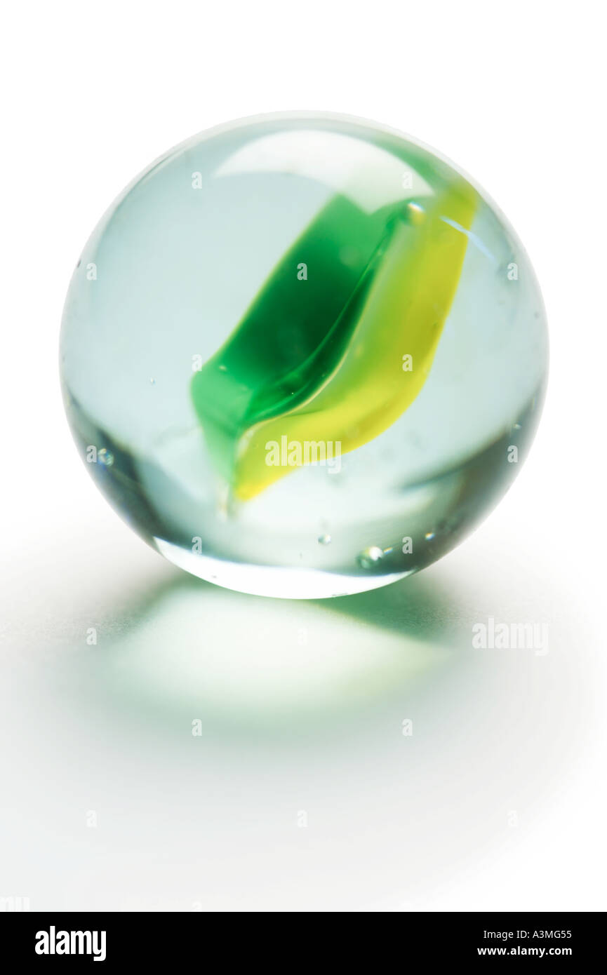 Glass Marbles on White Background Stock Photo - Alamy