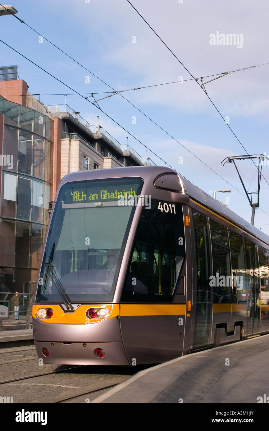 The Luas Dublin City Stock Photo Alamy