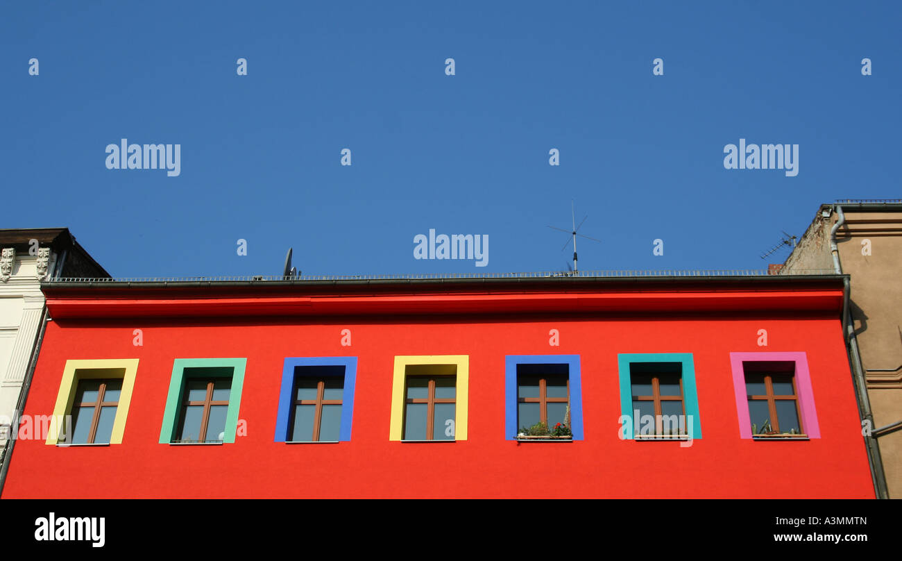 multicolour residence Stock Photo