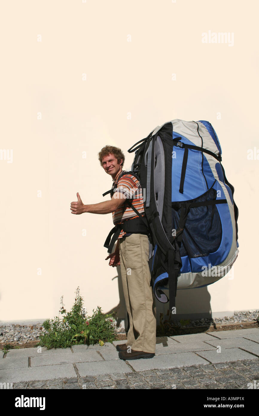 Heavy rucksack man hi res stock photography and images Alamy
