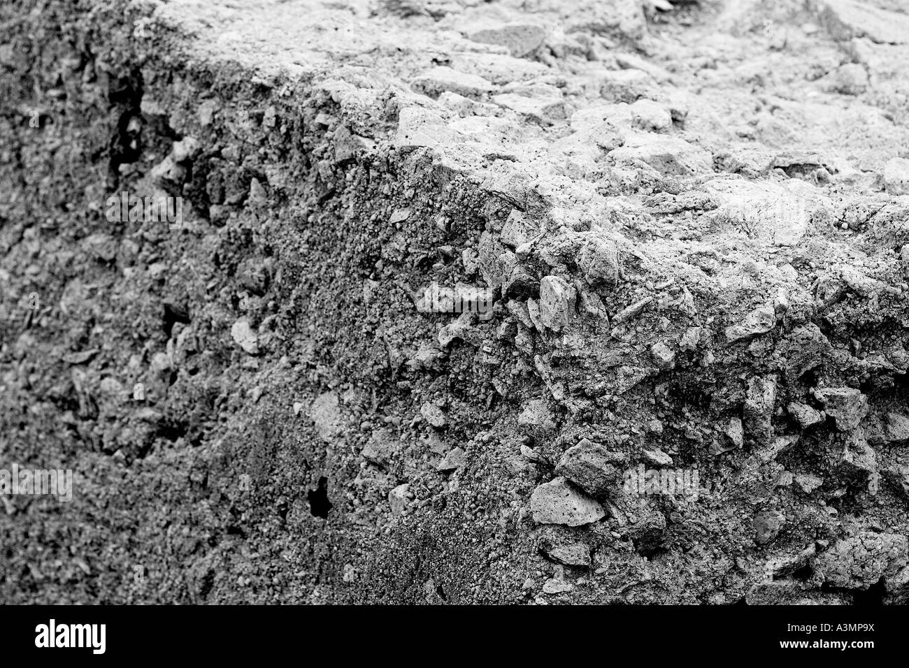 close up detail of concrete blocks Stock Photo