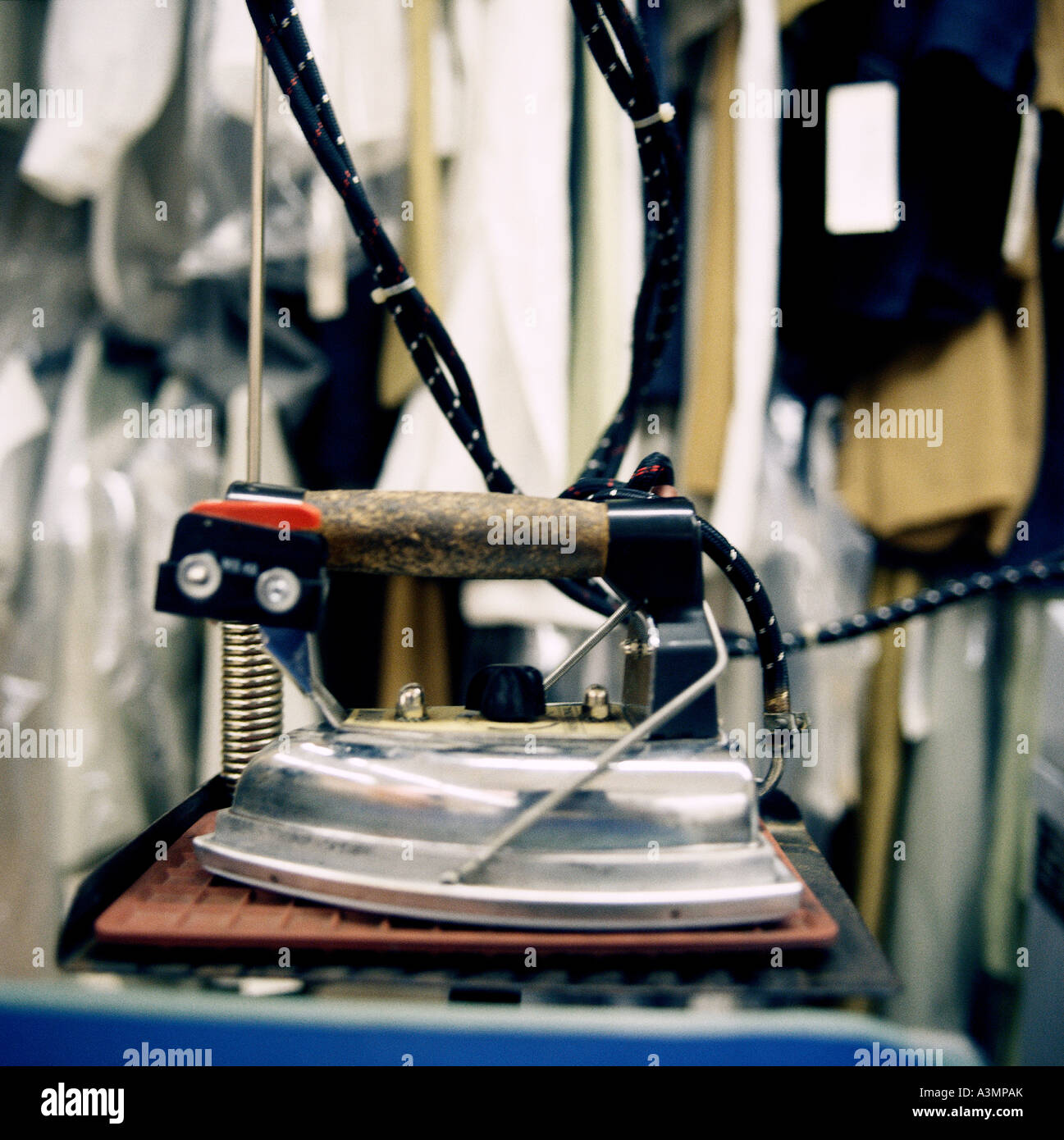 Laundry press machine hi-res stock photography and images - Alamy