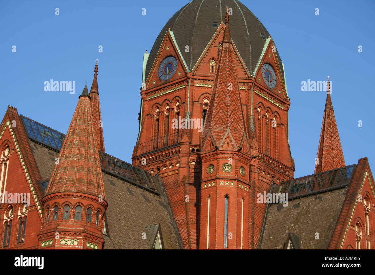 details of red brick church berlin germany Stock Photo