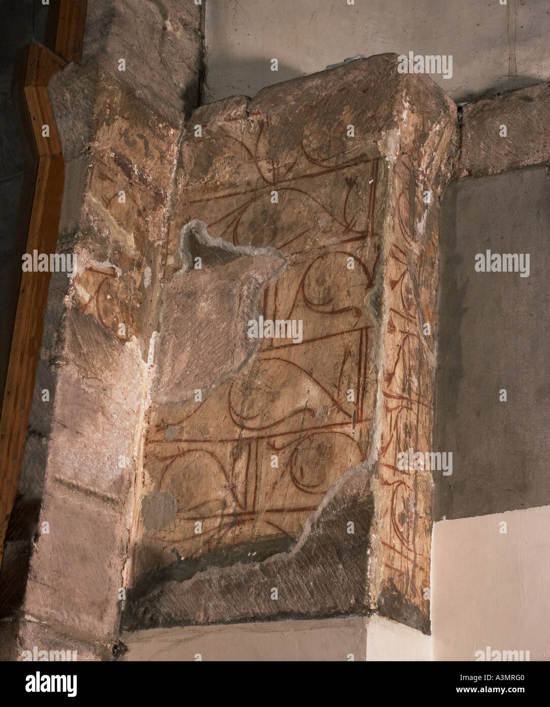 Wall painting herefordshire church hires stock photography and images