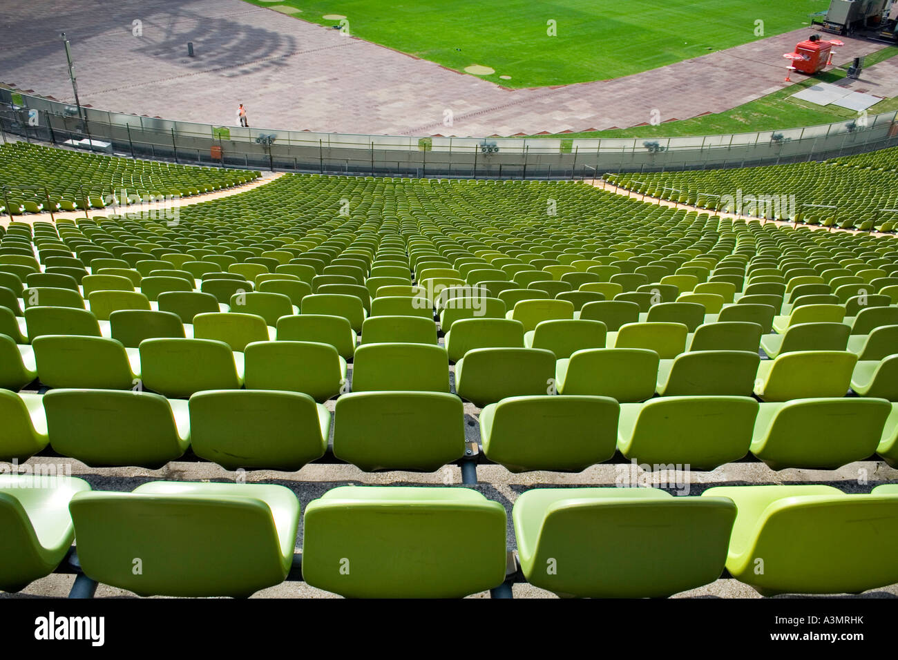 green stadium seating Stock Photo Alamy