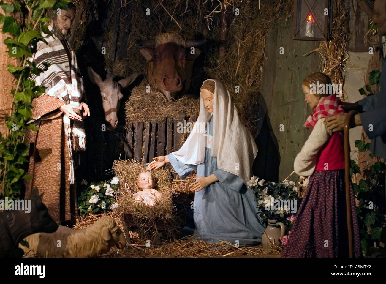 Still life scene with predominant Christmas subject as recurring theme in Aachen Germany Stock Photo