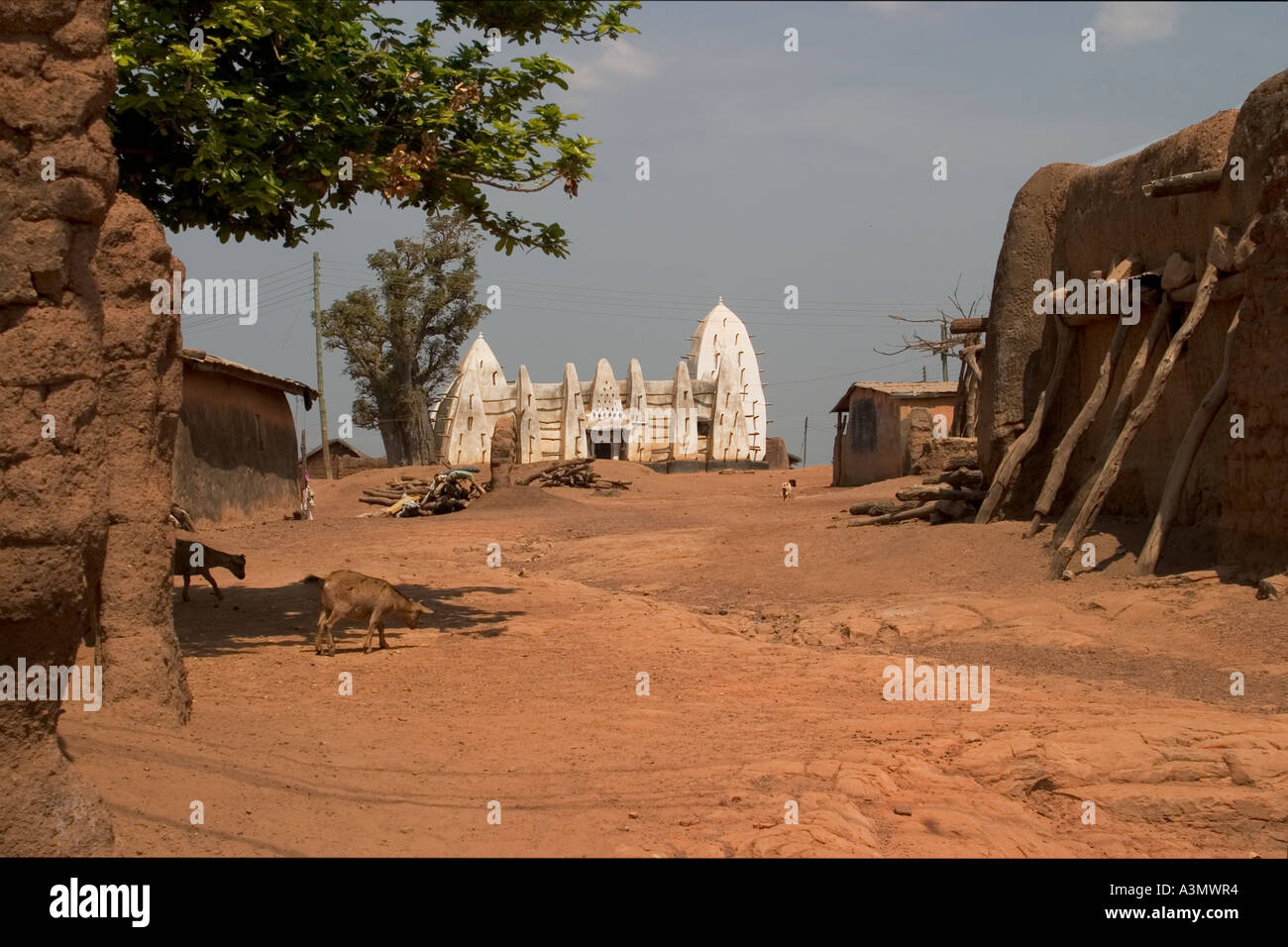 Larabanga Mosque, Larabanga Village, Ghana, Stock Photo