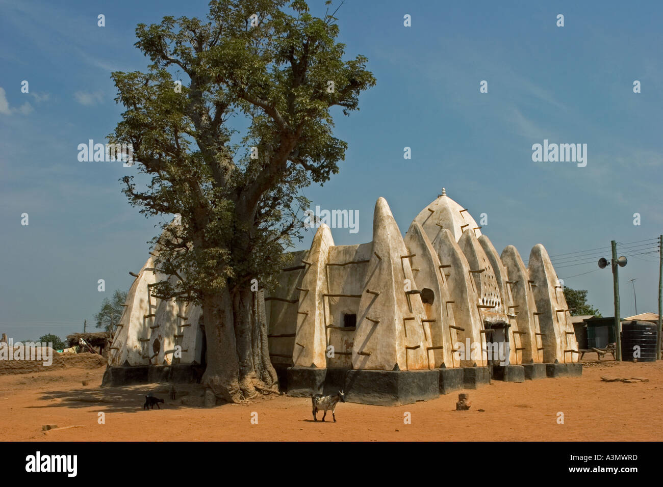 Irabanga Mosque Larabanga Village Ghana West Africa Stock Photo