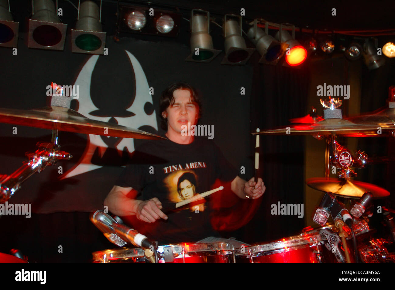 Drummer mythology goth rock band hi-res stock photography and images - Alamy
