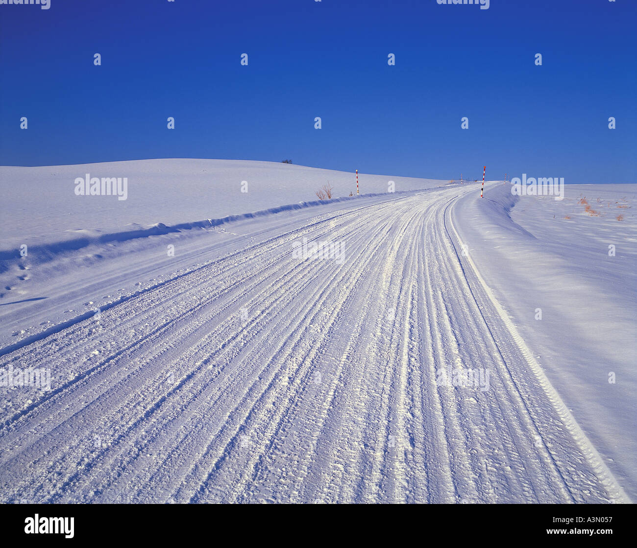 Isolated icy road in hi-res stock photography and images - Alamy