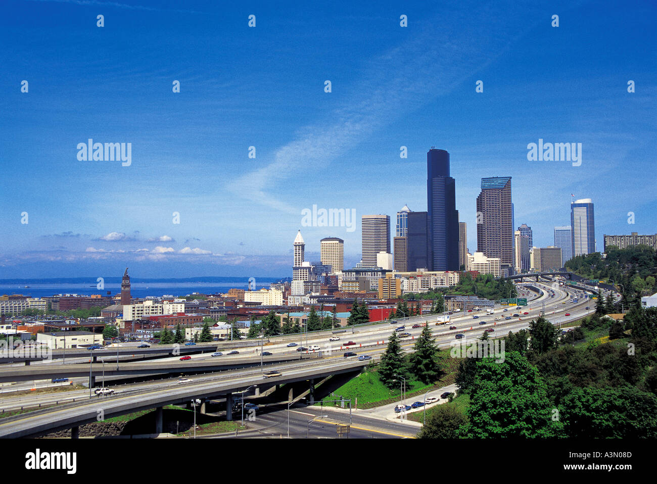 Seattle highways hi-res stock photography and images - Alamy