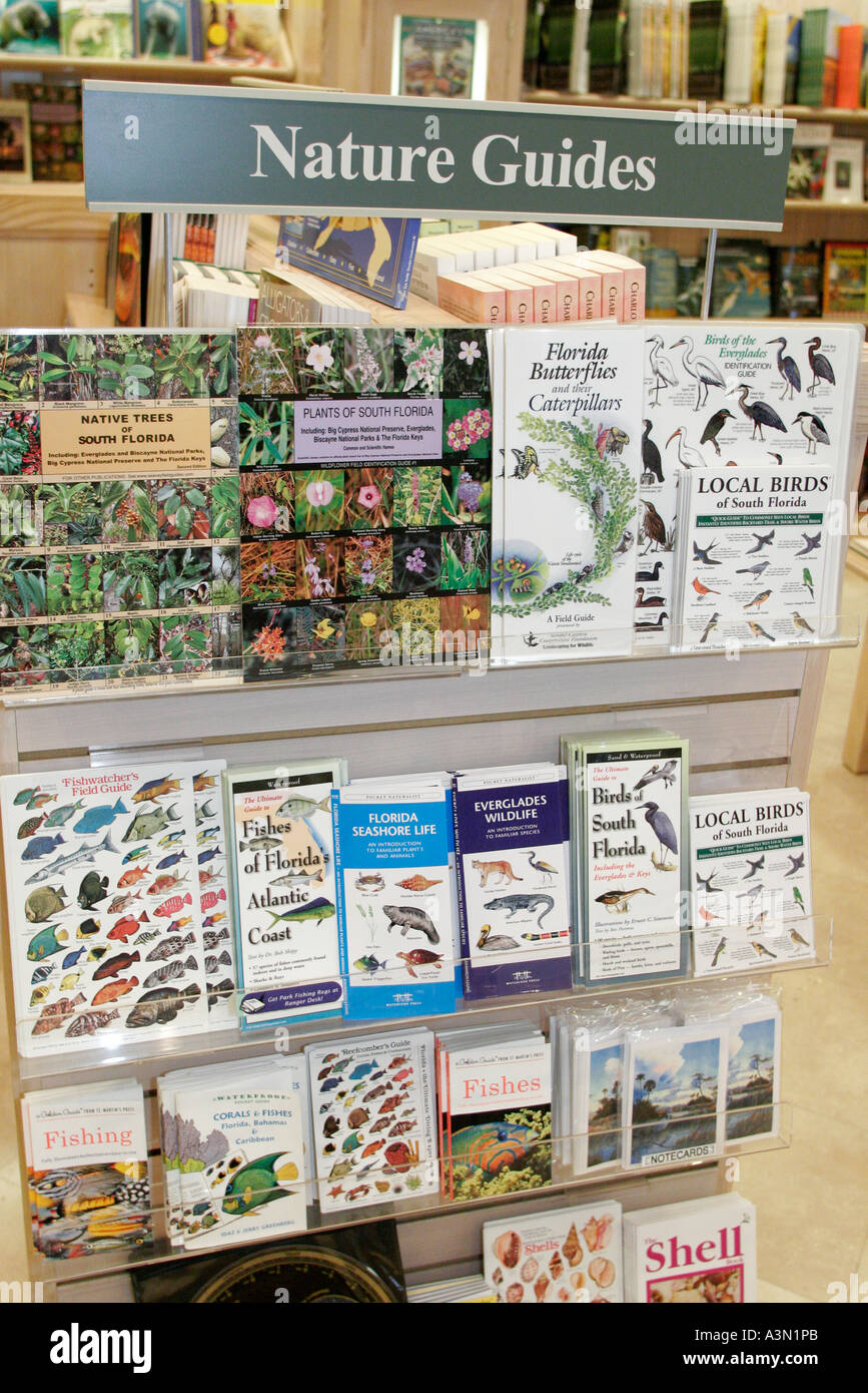 Miami Florida,Everglades National Park,Ernest Coe Visitors Center,Centre,Gift  Shop Nature Guides,Plant,Animal,Identification,Fl060130410 Stock Photo -  Alamy