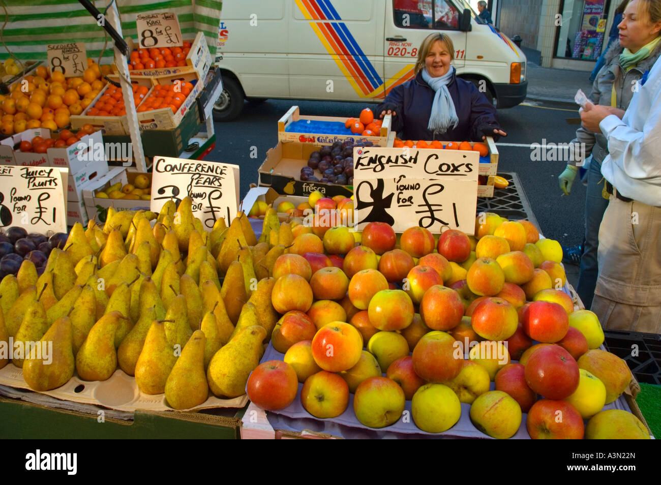 North End Road market in West London England UK Stock Photo Alamy