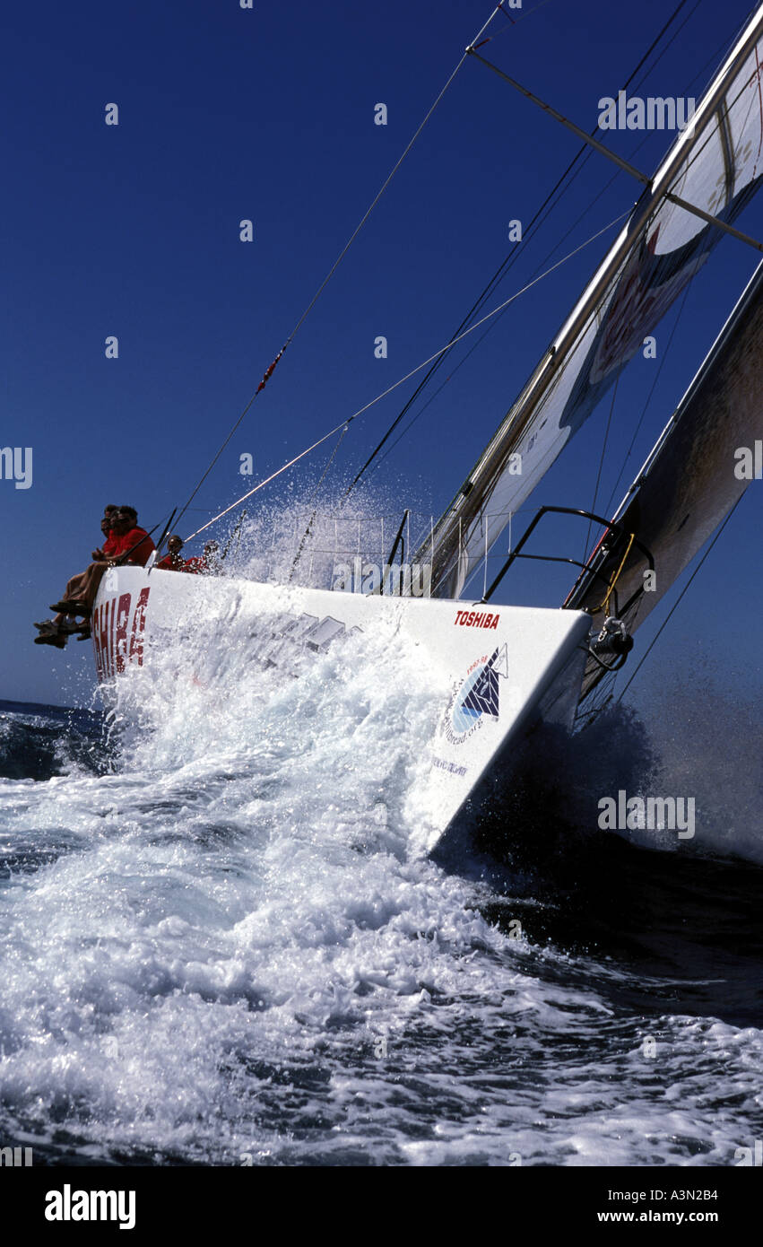 Toshiba Whitbread Round the World Race Stock Photo Alamy