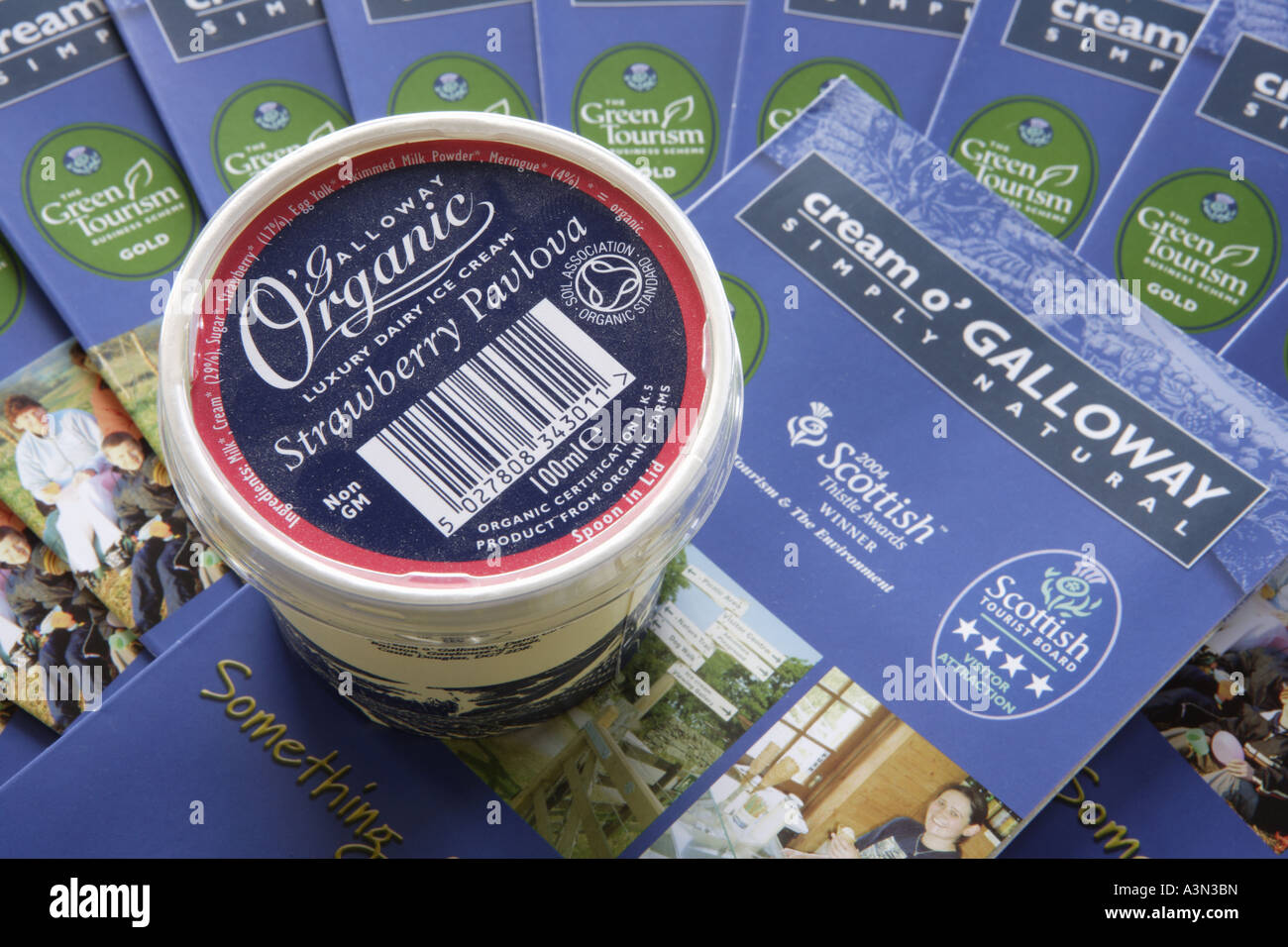 Food production luxury Cream o’ Galloway’s delicious organic fairtrade