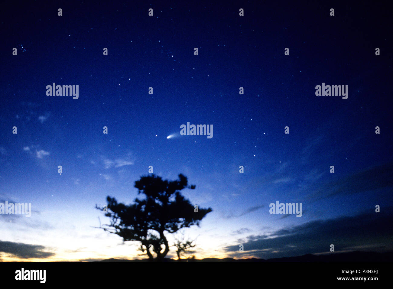 Comet Hale-Bopp, from Georgia Stock Photo