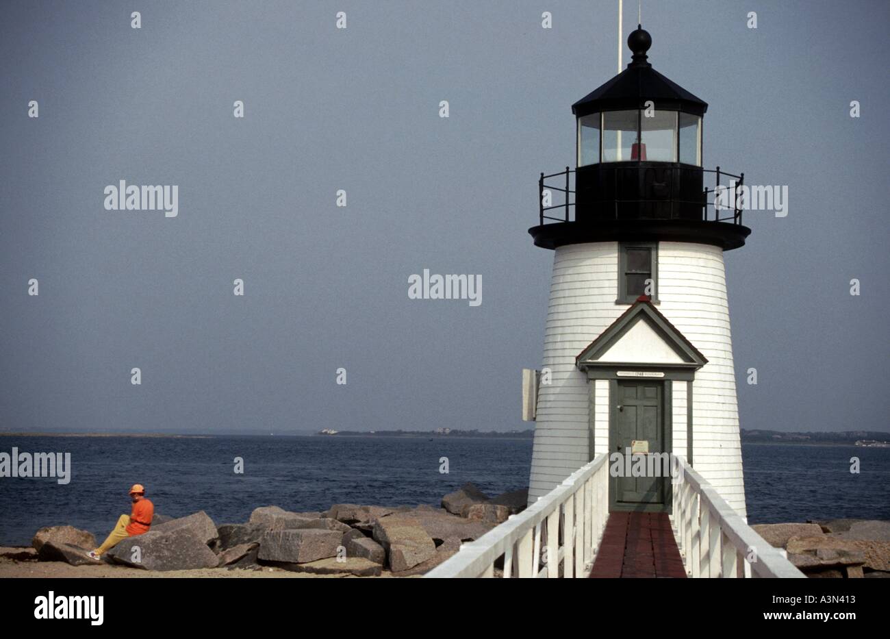 Nantucket Lighthouse Massachusetts USA Stock Photo Alamy