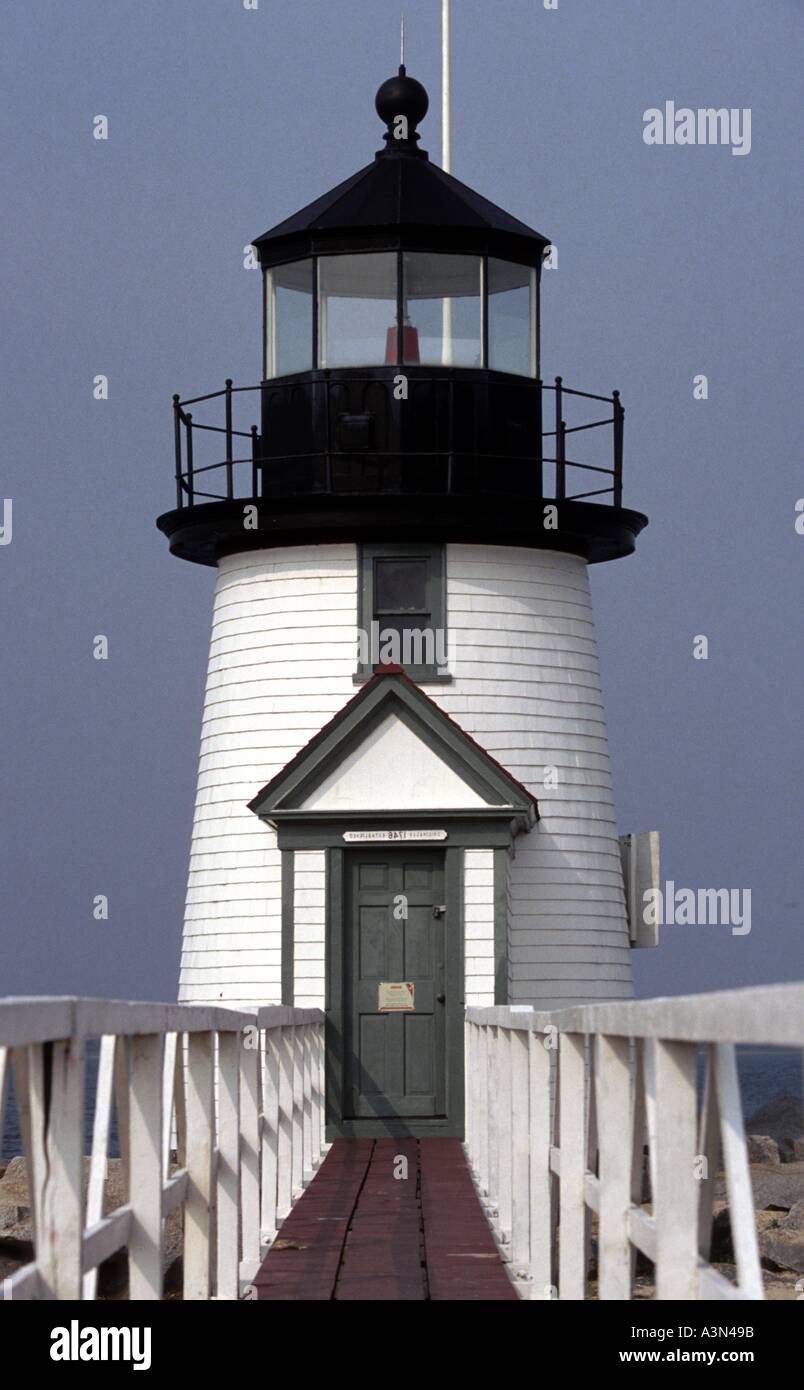 Nantucket Light House USA Stock Photo Alamy