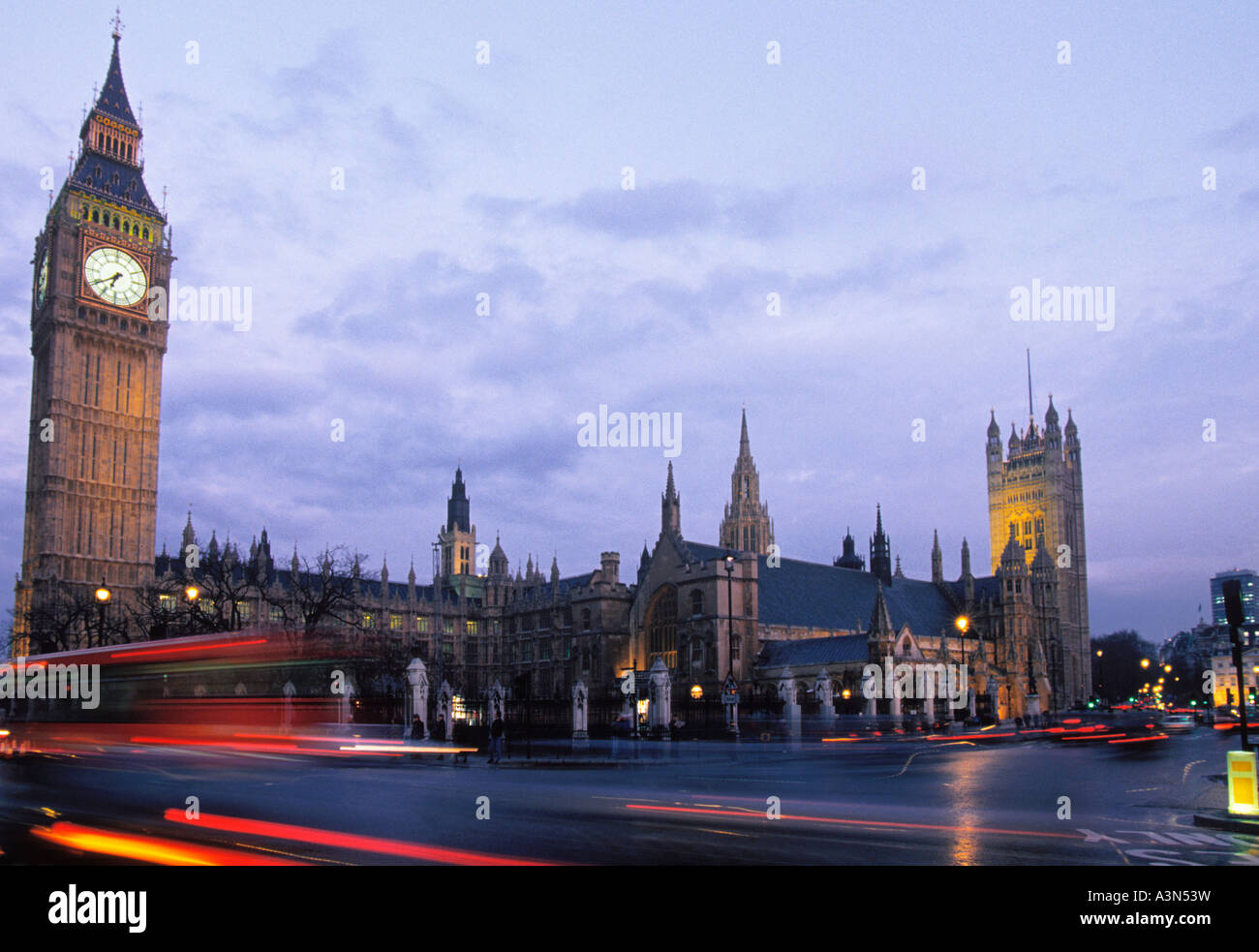 London United Kingdom Great Britain England Big Ben and Houses of Parliament. Parliament Square West End Westminster. UNESCO world heritage site. Stock Photo