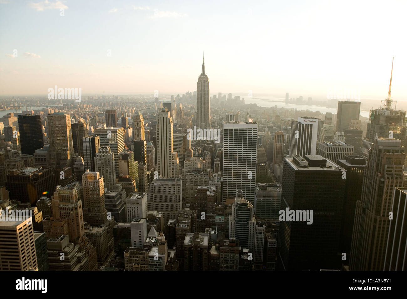 View of Midtown Manhattan and the Empire State Building from the ...
