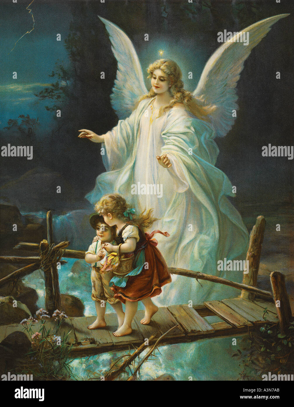 Child Guardian Angel Child Children High Resolution Stock Photography