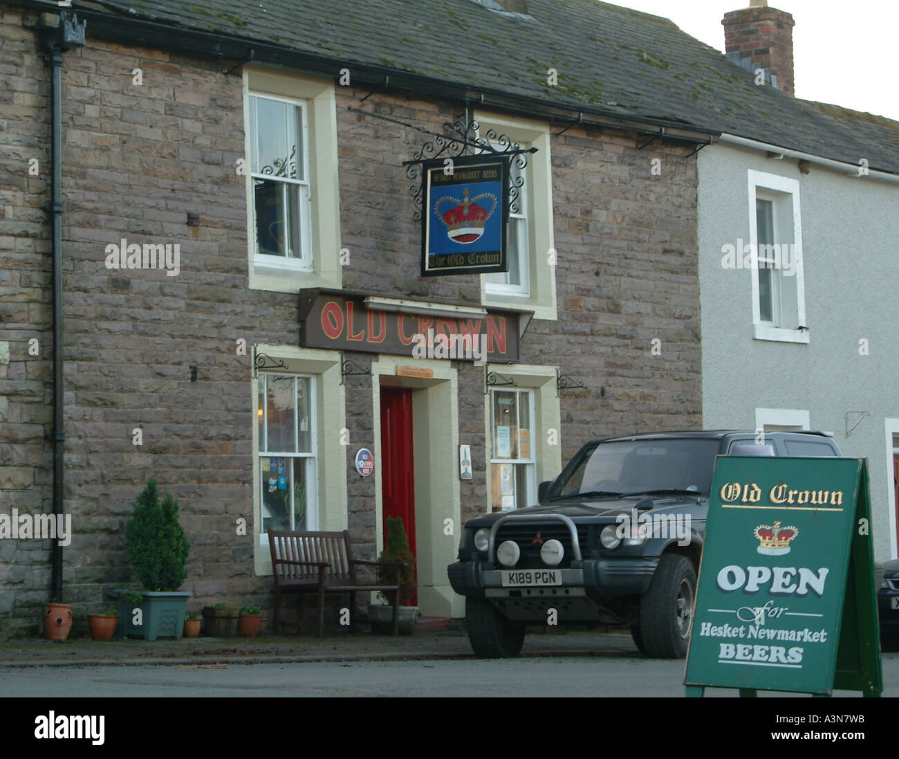 Old Crown public house, Hesket Newmarket, Cumbria Stock Photo Alamy