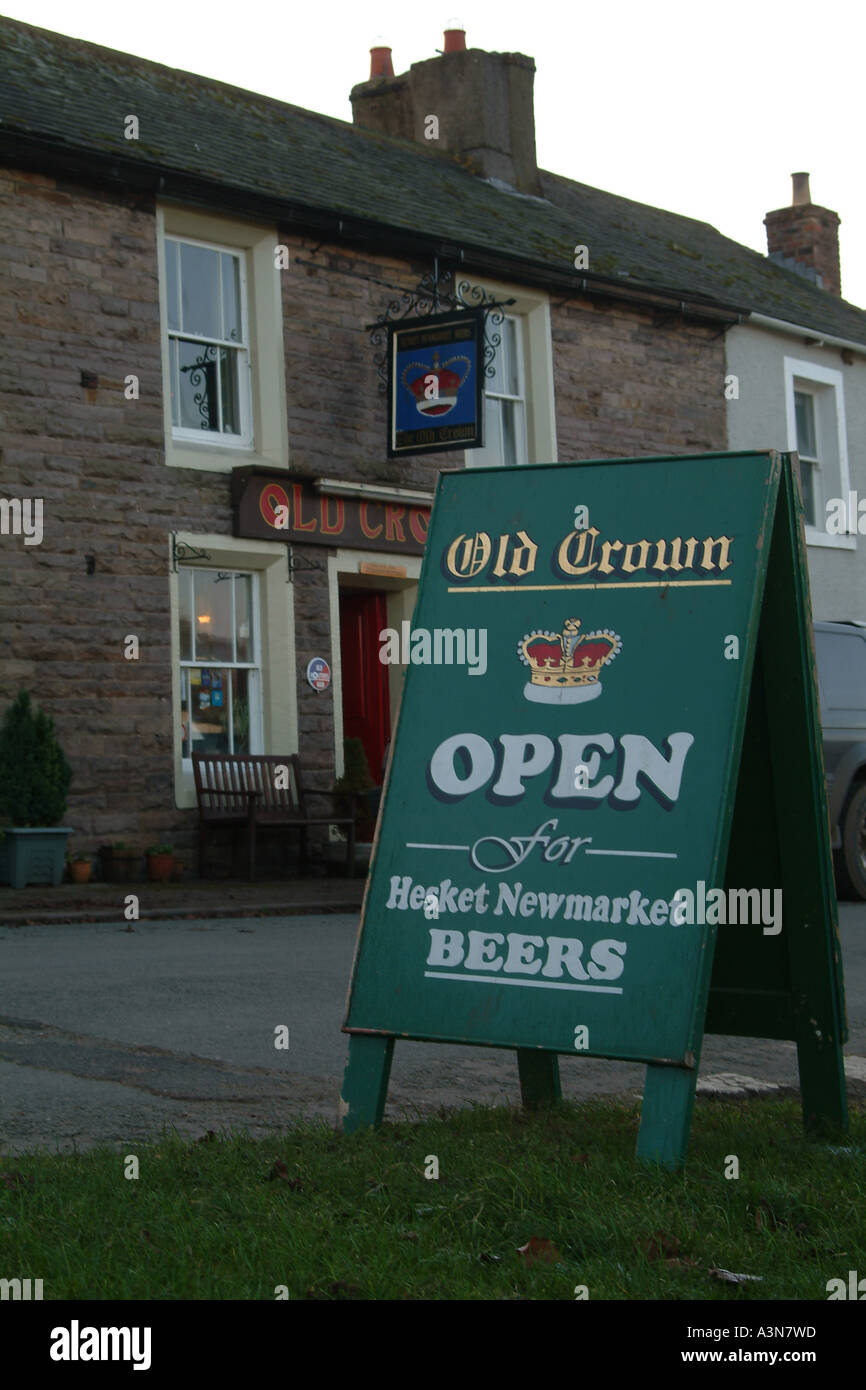 Old Crown public house, Hesket Newmarket, Cumbria Stock Photo Alamy