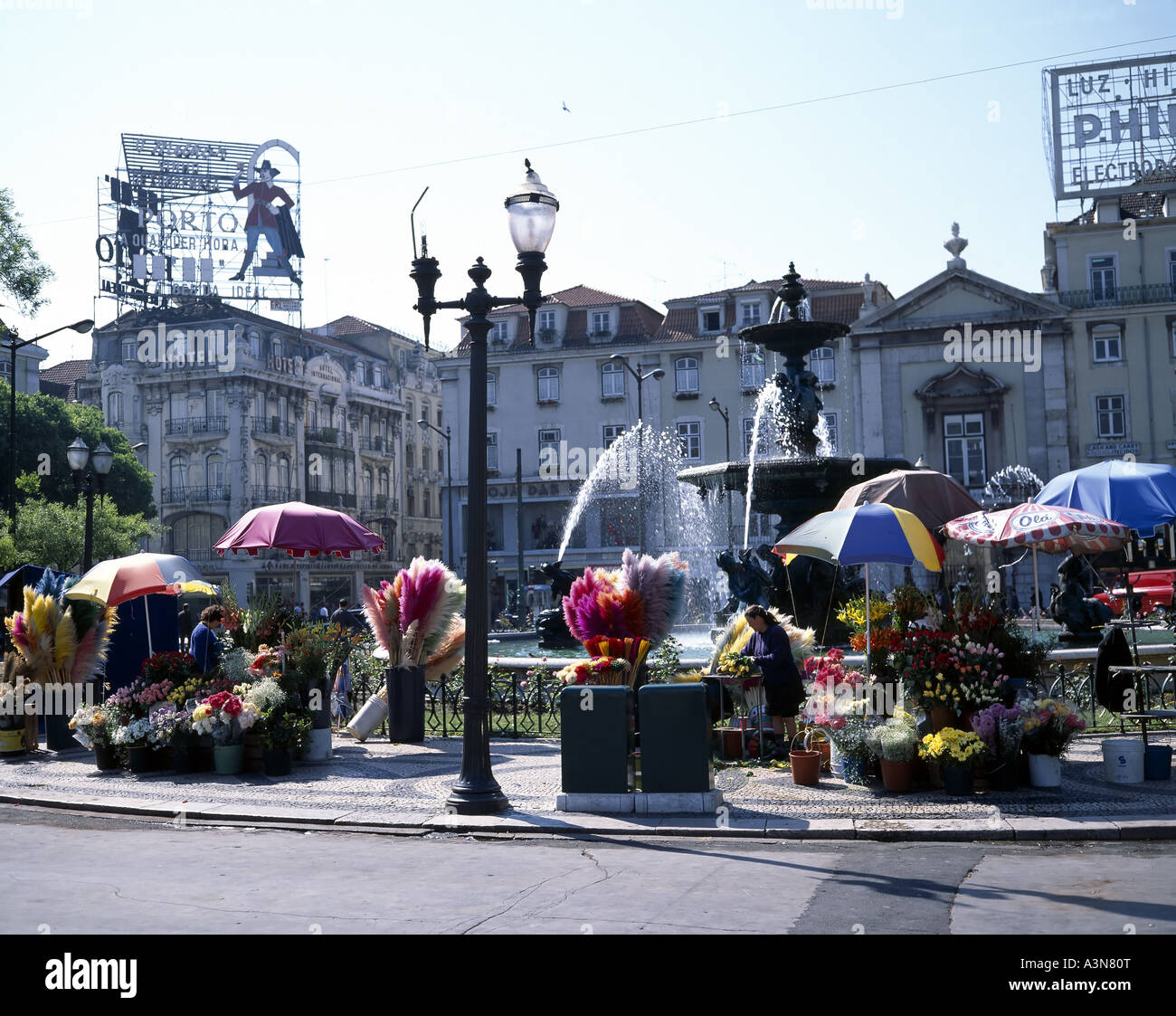 Lisbon portugal rossio square flower hi-res stock photography and images -  Alamy