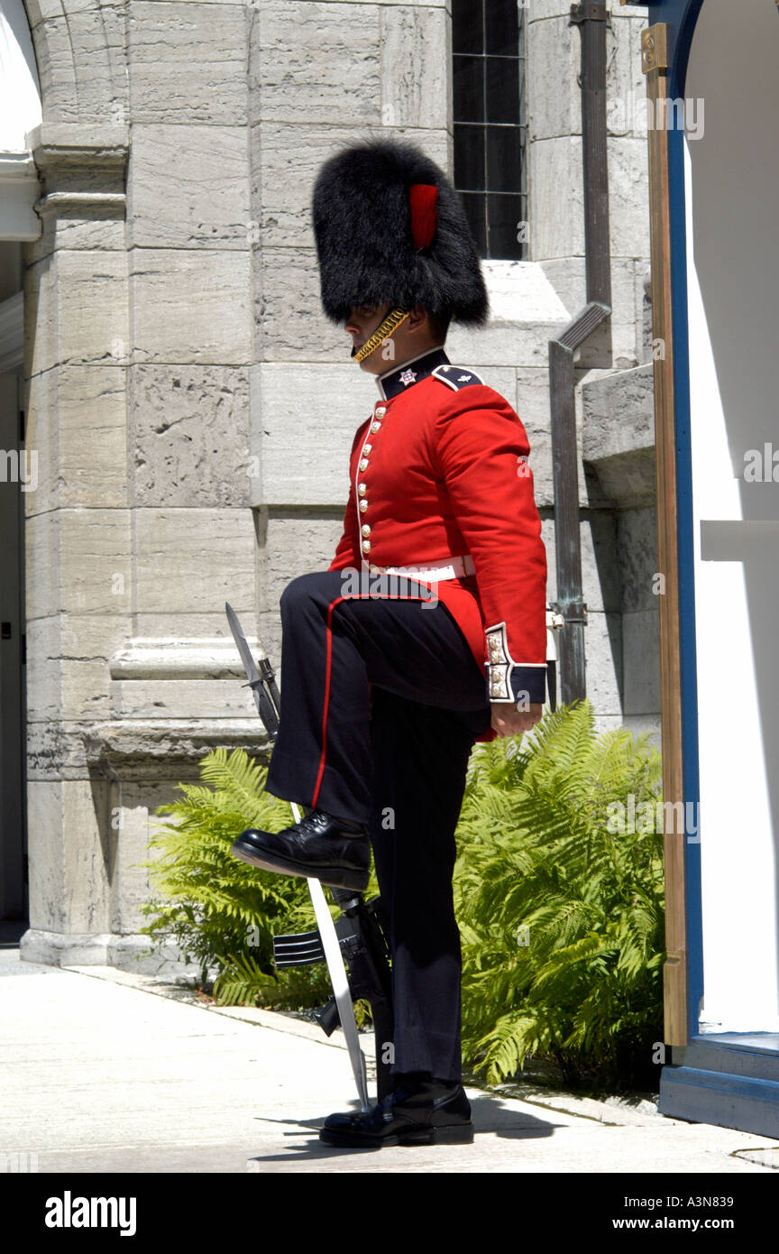Ceremonial Guard in front of the Governor General residence Stock Photo