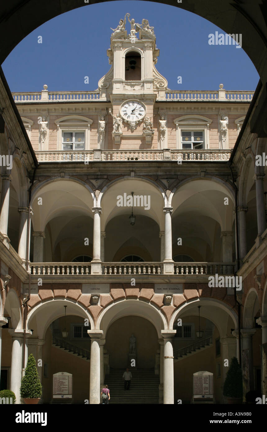 Italy Genoa Town hall Stock Photo Alamy