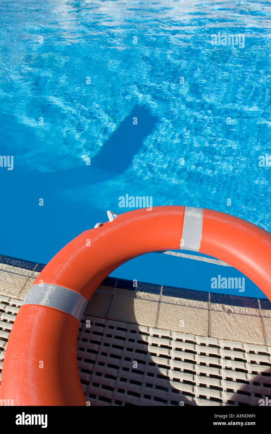 Swimming pool safety buoyancy aid Stock Photo Alamy