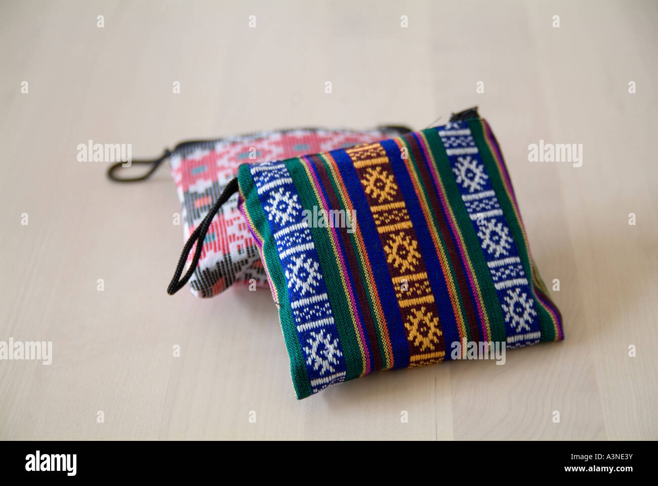 Homemade purses Stock Photo