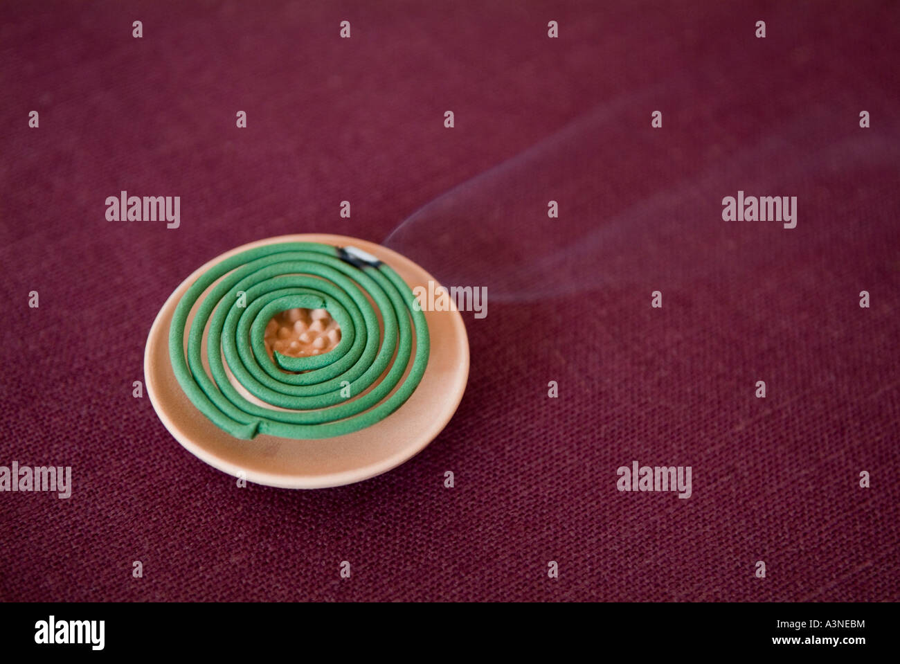 Coiled incense burning Stock Photo Alamy