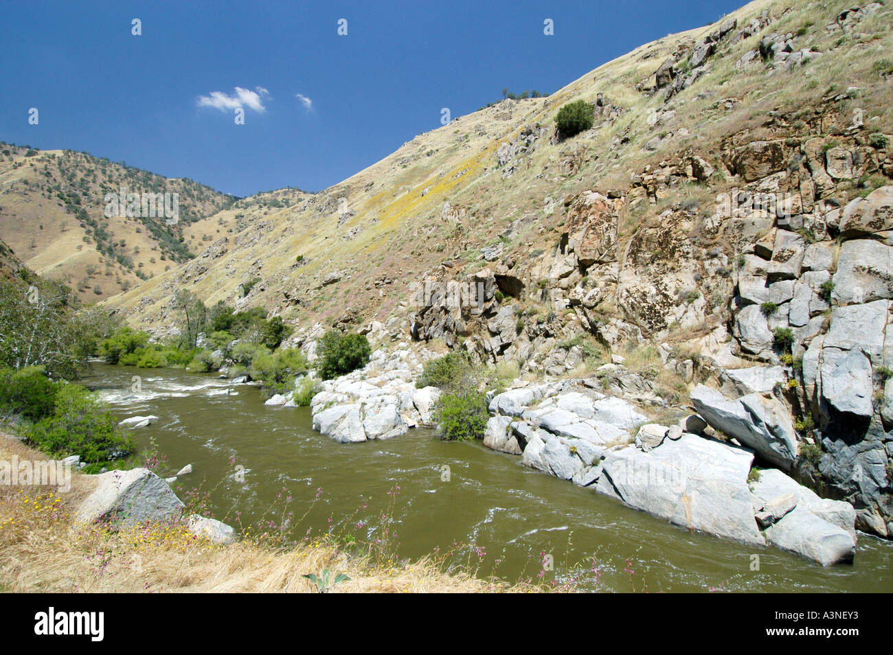 Rocky landscape Kern River Valley California USA Stock Photo Alamy