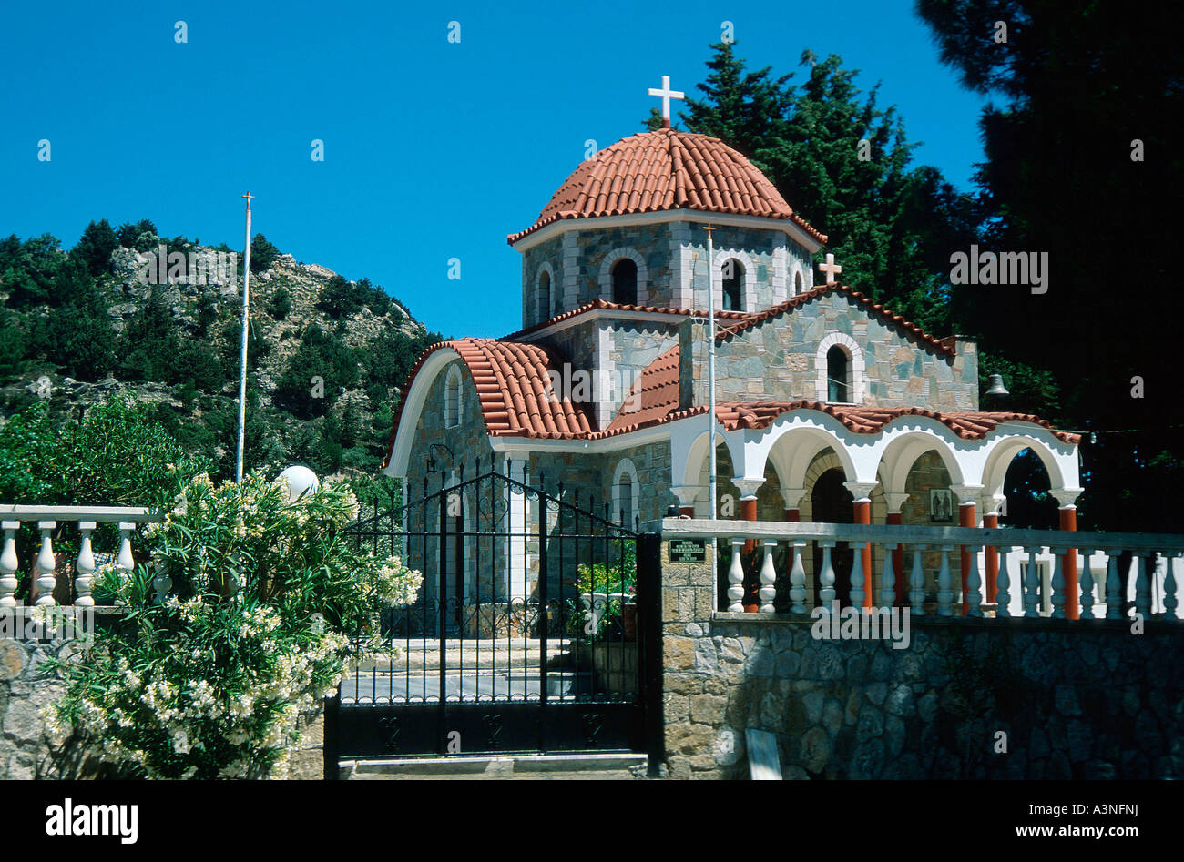 Church / Rhodes Stock Photo - Alamy