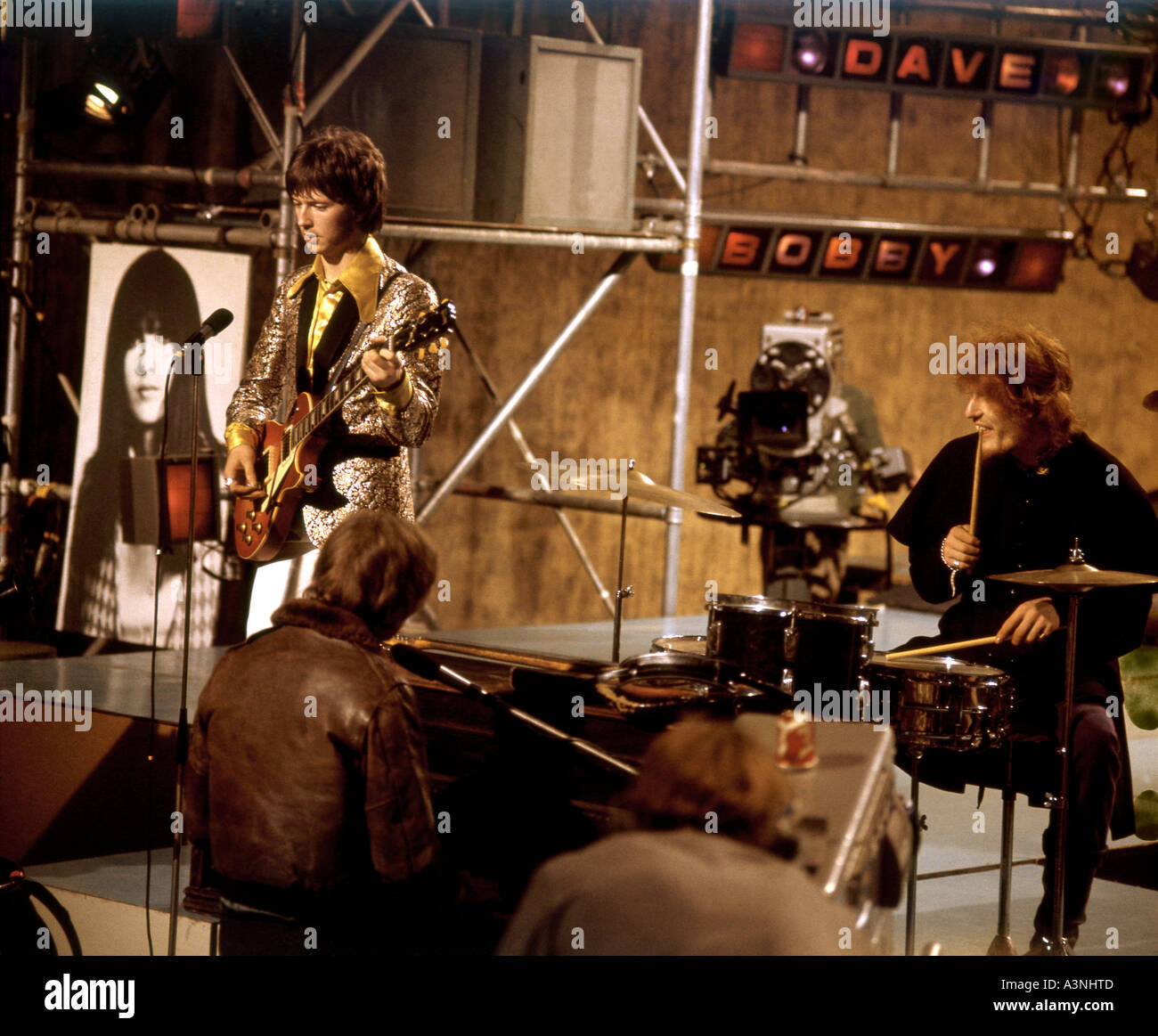 CREAM  UK group on RSG in 1967 from left  Eric Clapton, Jack Bruce Photo: Tony Gale Stock Photo