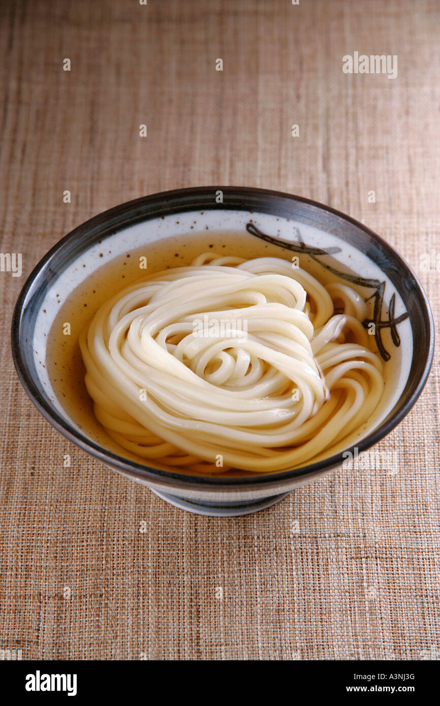 Japanese Wheat Noodles Stock Photo Alamy
