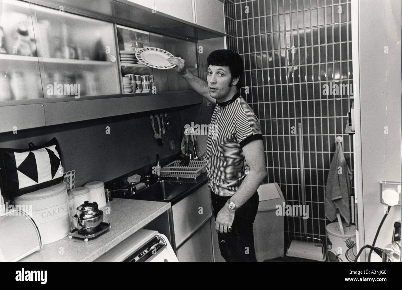 TOM JONES UK pop singer in January 1966. Photo: Tony Gale Stock Photo