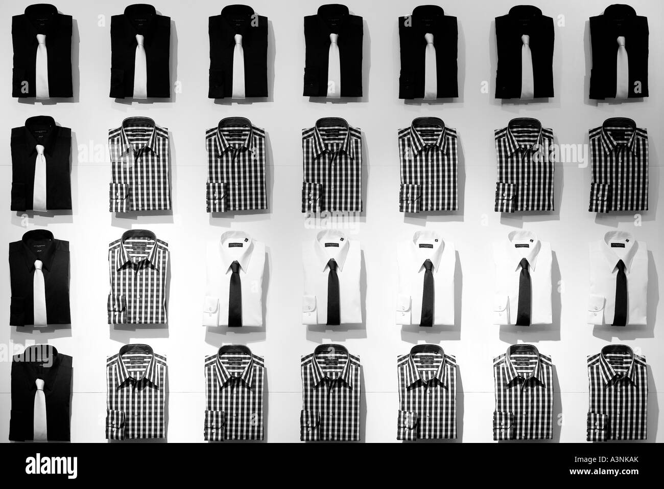 Clothing presentation Black and White Stock Photos & Images - Alamy