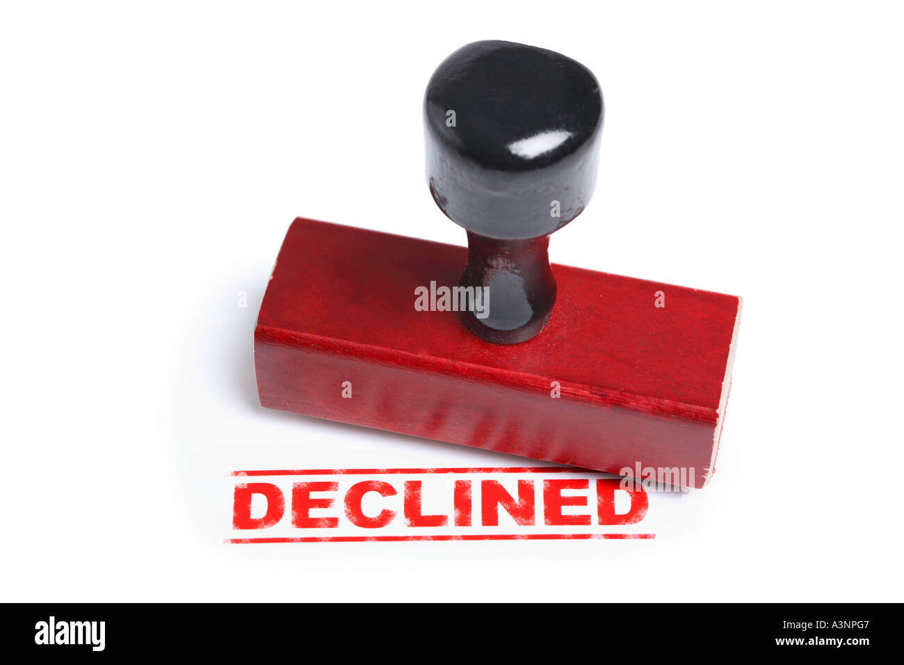 Declined Rubber Stamp Stock Photo Alamy