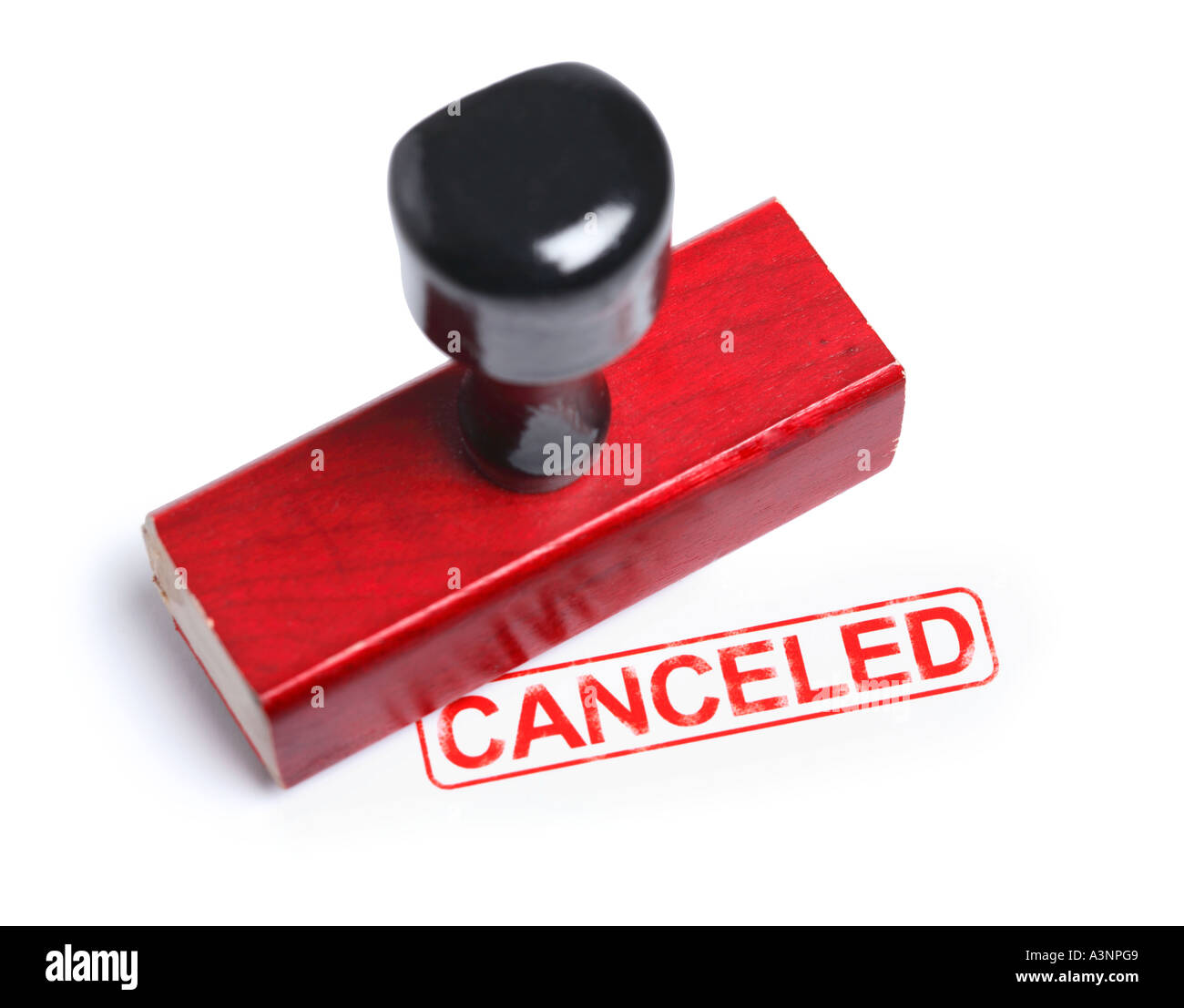 Canceled Rubber Stamp Stock Photo - Alamy