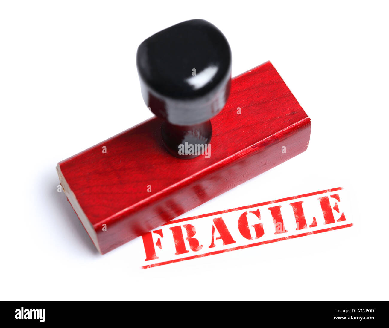 Fragile Rubber stamp Stock Photo