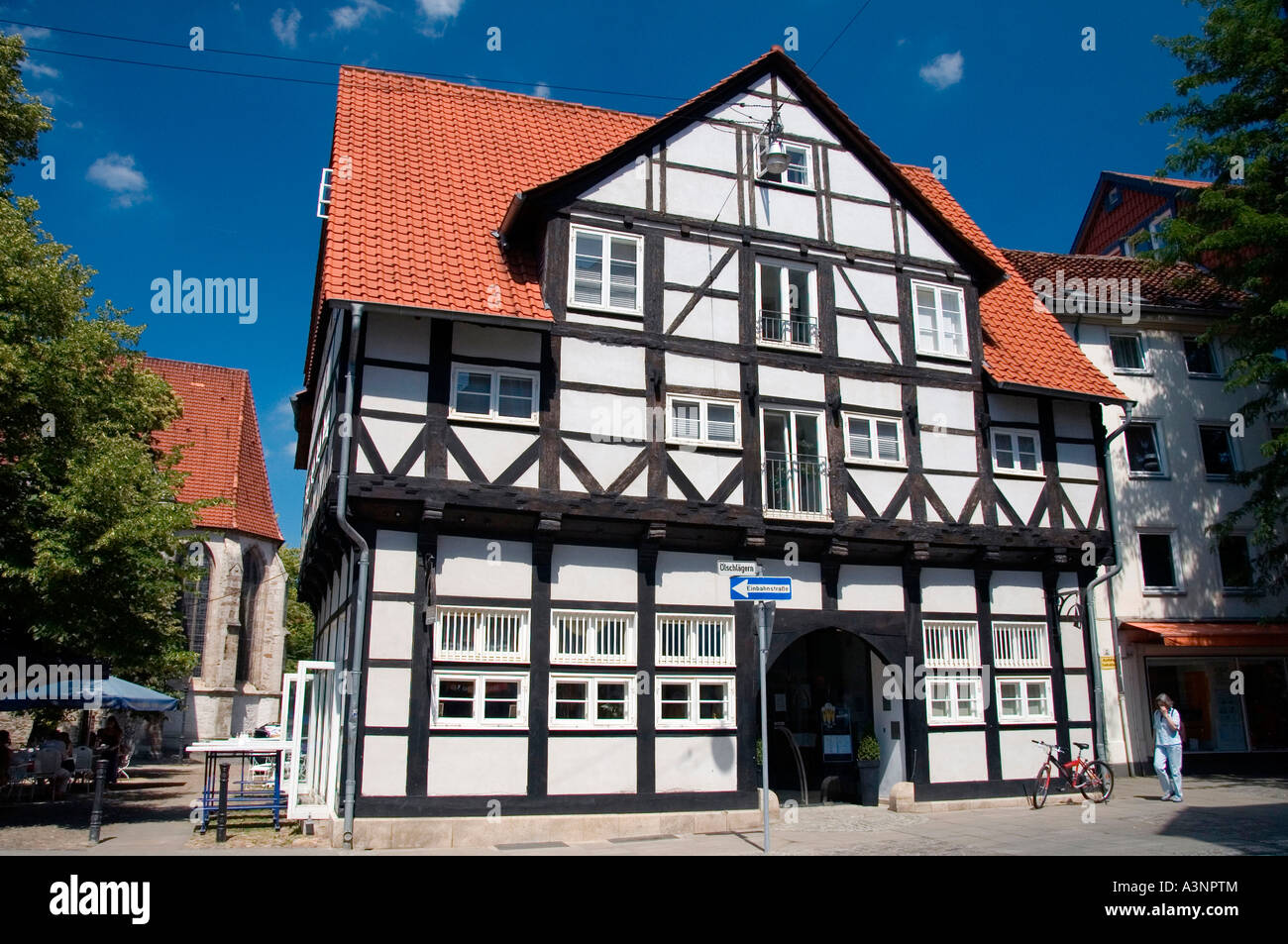 Braunschweig / Half-timbered house  Stock Photo