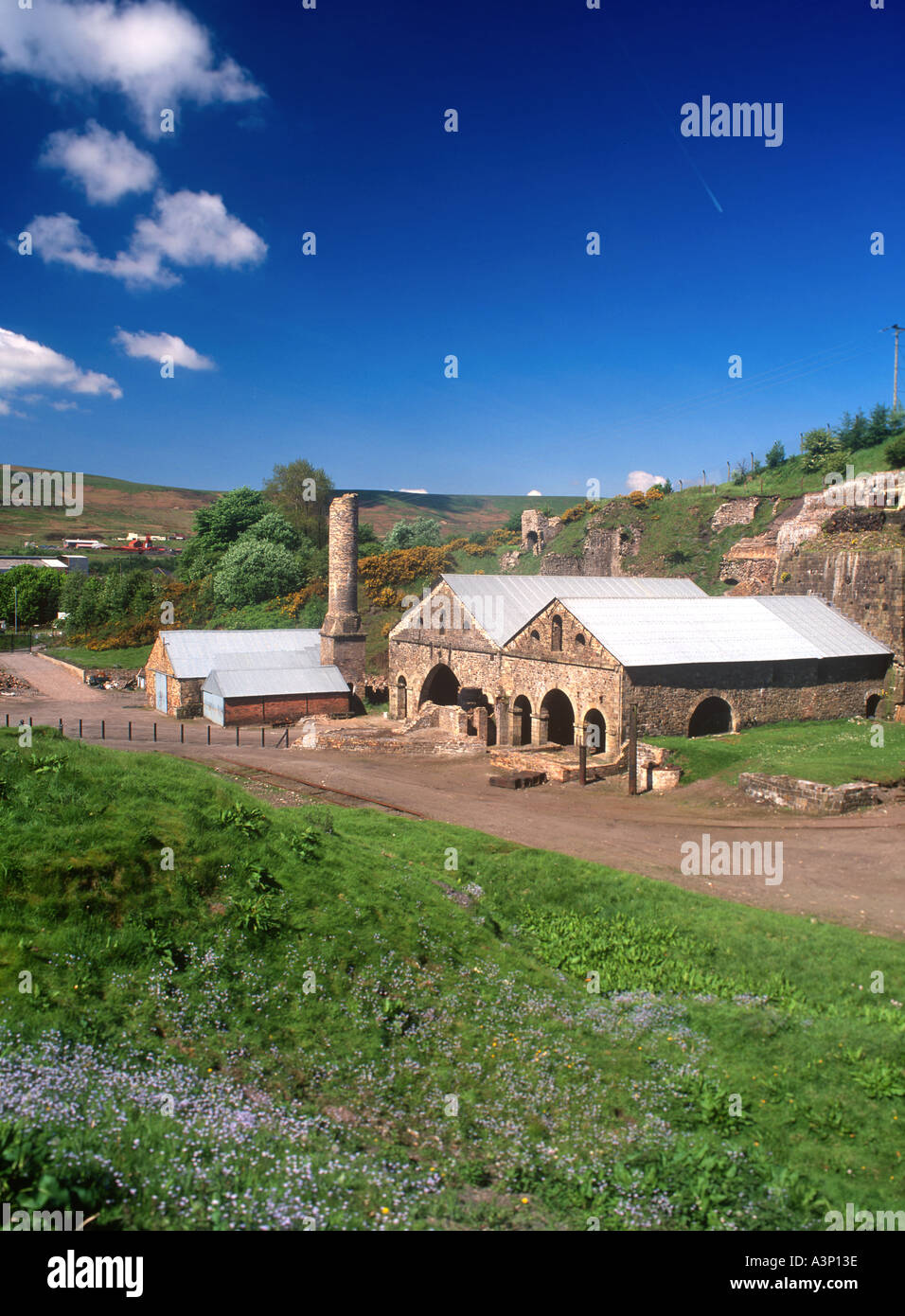 Blaenavon Iron Works Gwent 48934DA Stock Photo Alamy