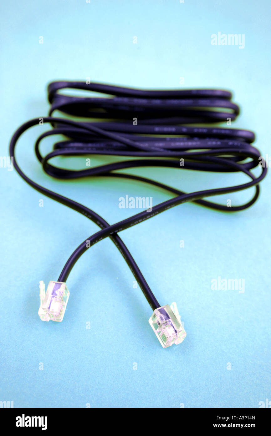 Plugs and cable Stock Photo Alamy