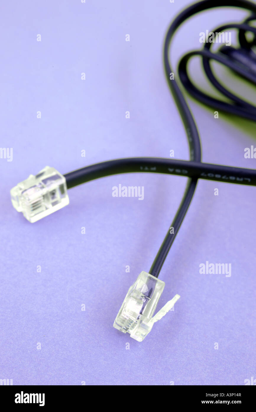 Plugs and cable Stock Photo Alamy