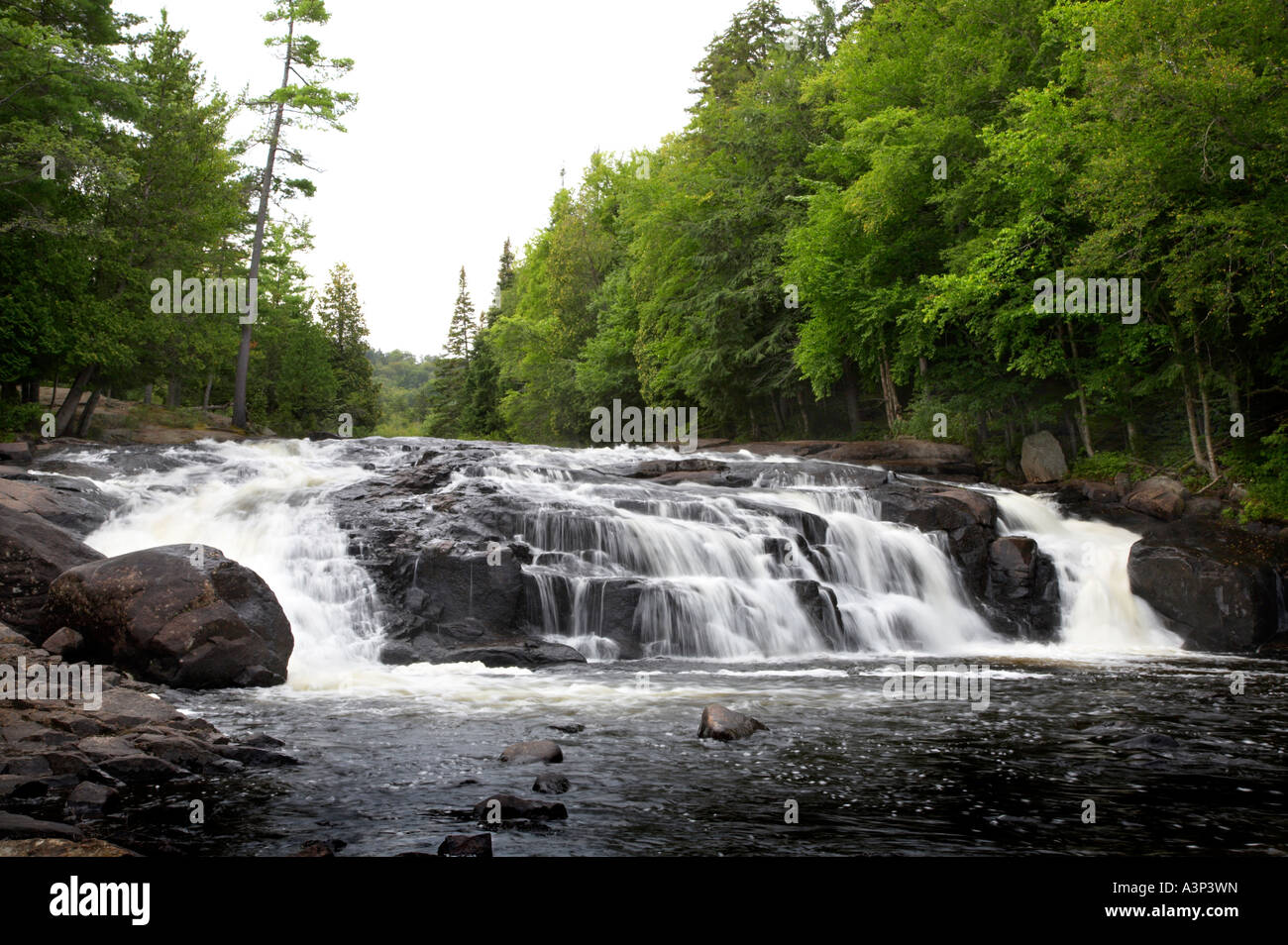 Buttermilk Falls on the Raquette River in the town of Long Lake in the