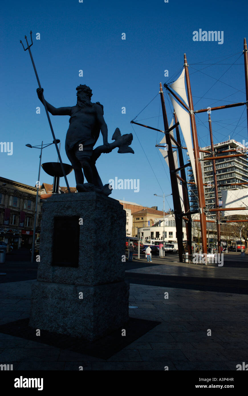 Statue Of Neptune Bristol High Resolution Stock Photography and Images