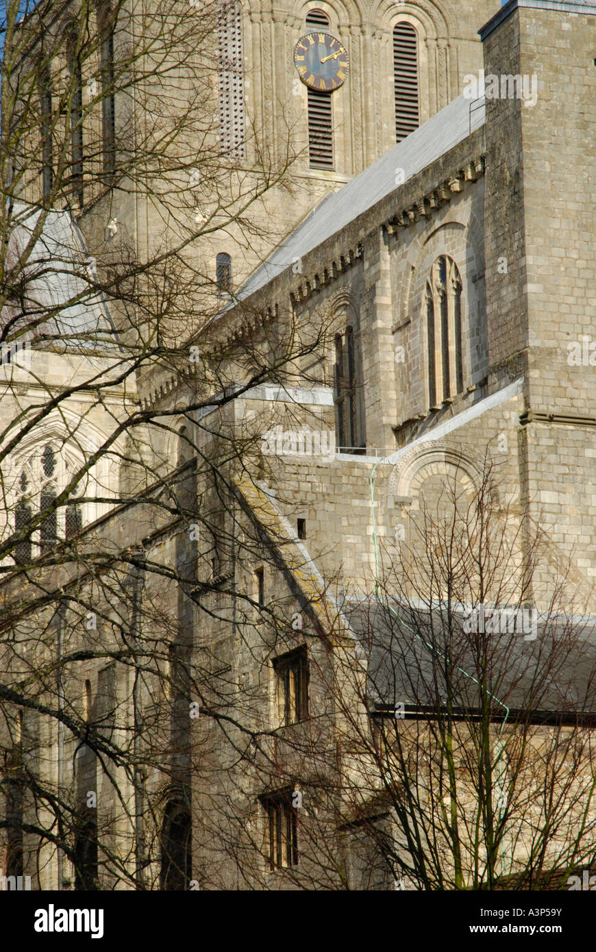 Exterior of winchester cathedral hires stock photography and images