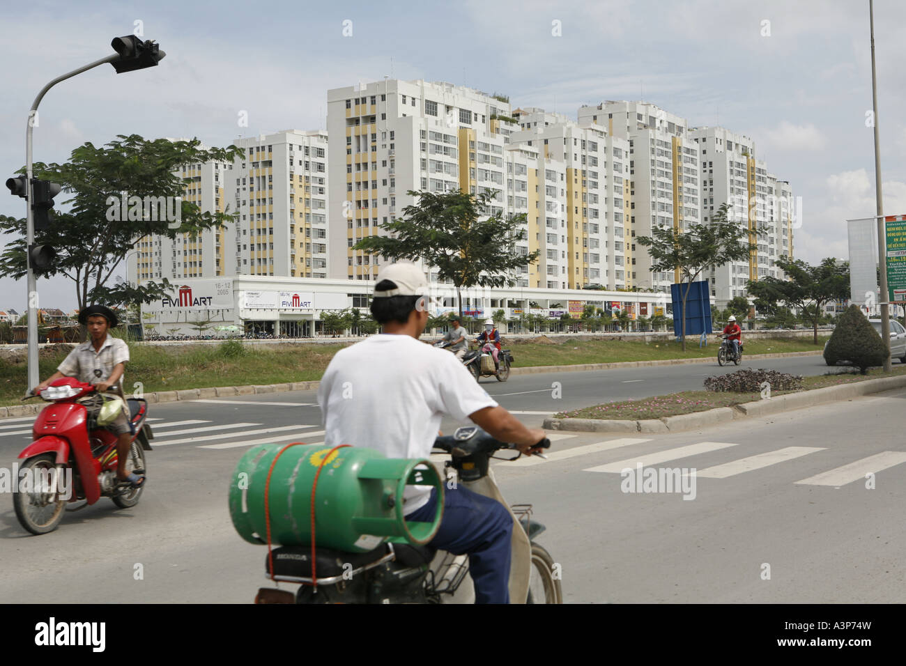 People who became rich by the booming economy built their houses in a new part of Ho Chi Minh